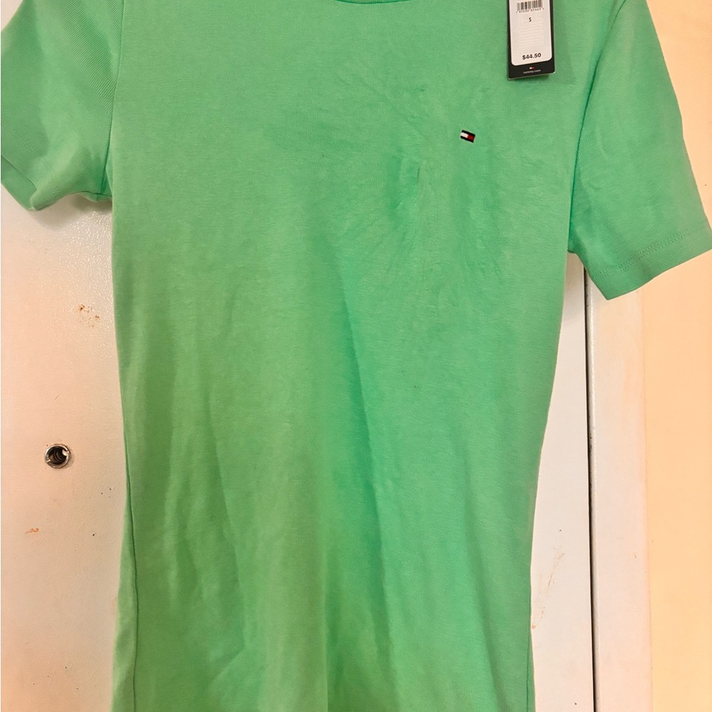 Tommy Hilfiger Mint Green Short Sleeve Tee